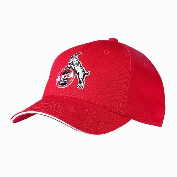 1. FC Köln Cap "Basic Logo" rot 100 % Baumwolle